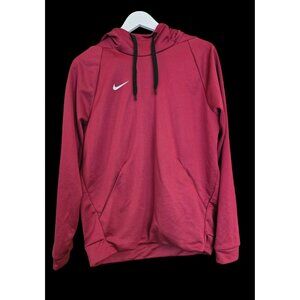 Nike Dri-Fit Hoodie Sweatshirt M Cardinal/white swoosh Polyester